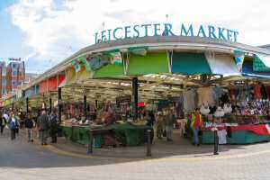 [An image showing Leicester Market]